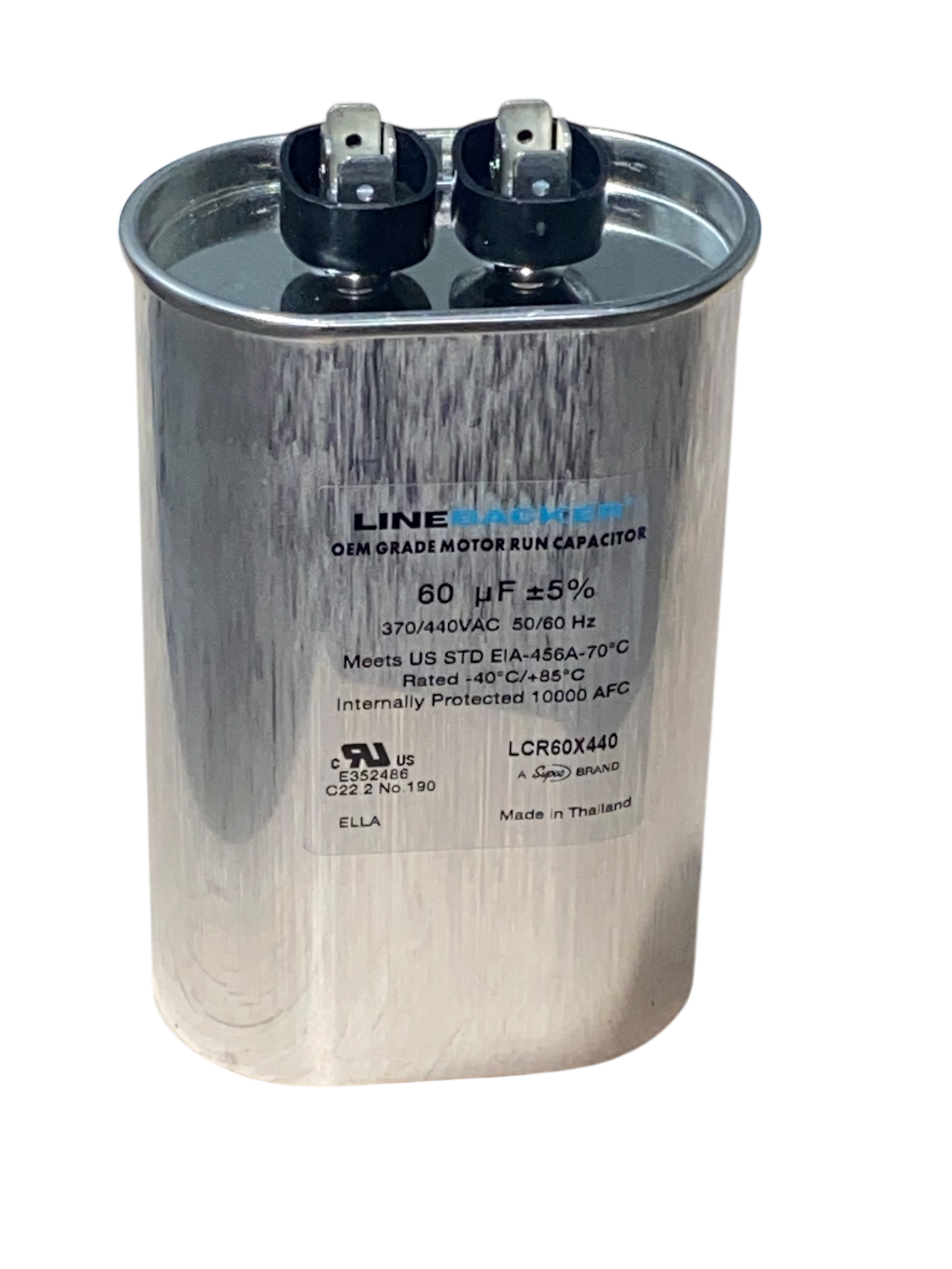 60 MFD Run Capacitor – 370/440VAC 50/60Hz