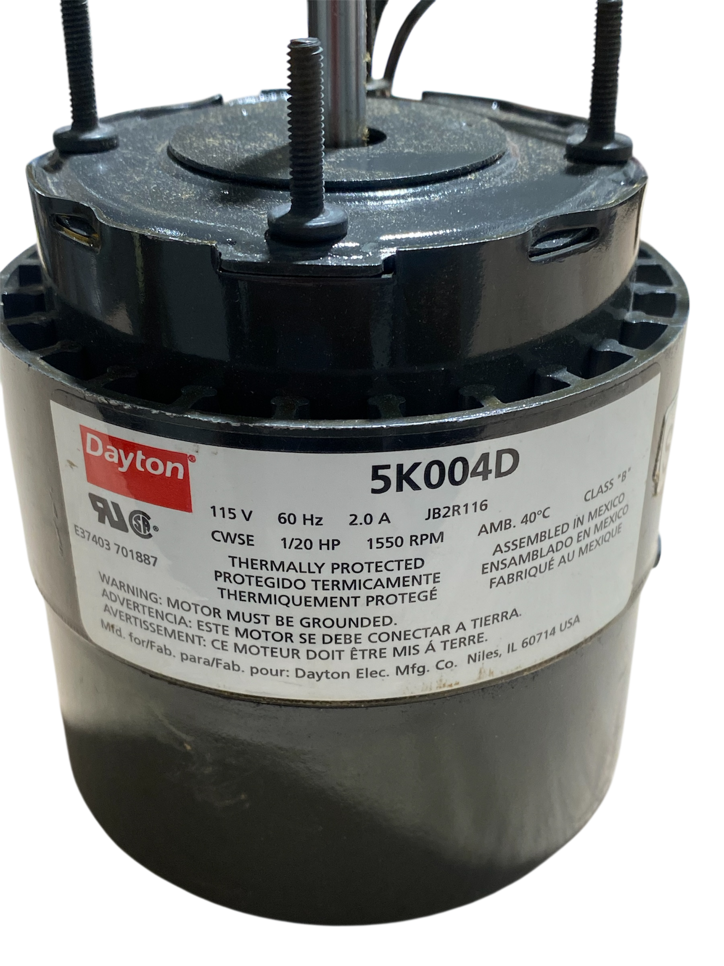 DAYTON HVAC Replacement Motor – 5K004D