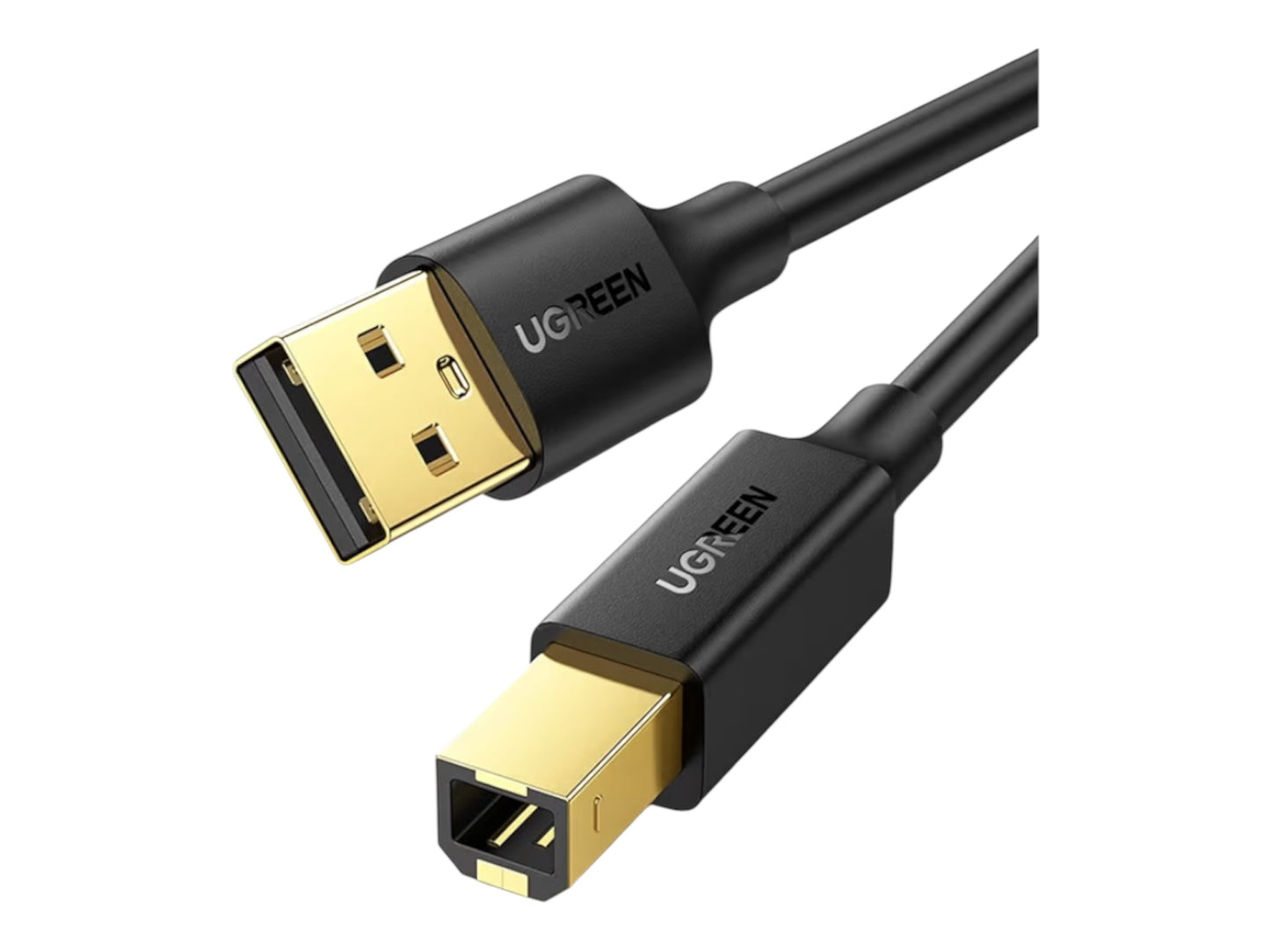UGREEN 10350 USB 2.0 Printer Cable – USB A Male to USB B Male – Gold Plated – 5FT / 1.5M – Compatible with HP, Canon, Brother, Samsung, Epson & More