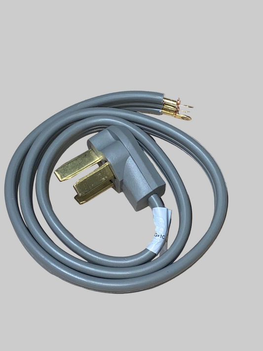 Supco SDC3-40-4 4' Electrical Range Power Cord – 40 Amp, 3-Prong, 125/250V