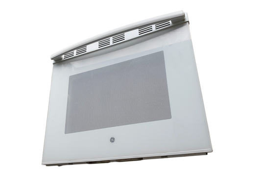 Complete Oven Door Assembly for GE Range Model JBS59DK1WW (White) (USED)