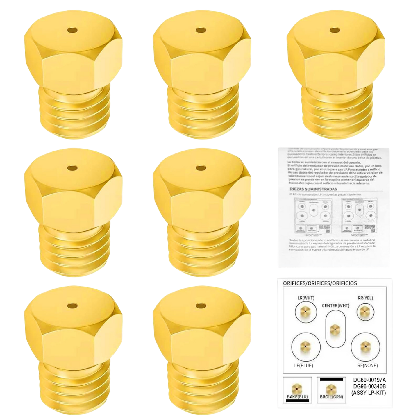 DG96-00340B / DG69-00197A LP Gas Conversion Kit – Natural Gas to Propane (LPG) for Samsung & Select Whirlpool Gas Ranges