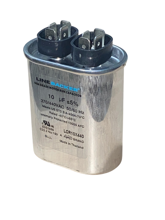 10 MFD Run Capacitor – 370/440VAC 50/60Hz